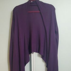 BCBG MAXAZRIA Sz M/L Purple Cardigan EUC